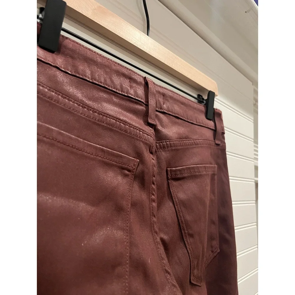 Monfrère Preston Coated Merlot Slim‎ Fit Cargo Denim Jeans Mens 30x34